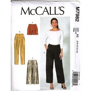 McCall's M7982 Misses 6 to 14 Shorts, Capri and Pants Uncut Sewing Pattern